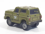 1987 Funrise Chevy Blazer Ford Bronco #18 Army Green Micro Mini Die Cast Toy Car Vehicle