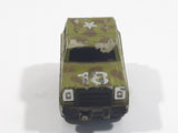 1987 Funrise Chevy Blazer Ford Bronco #18 Army Green Micro Mini Die Cast Toy Car Vehicle