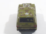 1987 Funrise Chevy Blazer Ford Bronco #18 Army Green Micro Mini Die Cast Toy Car Vehicle