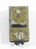 1987 Funrise Chevy Blazer Ford Bronco #18 Army Green Micro Mini Die Cast Toy Car Vehicle