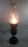 Vintage Kerosene Oil Lamp Plug In Electrical Light Lantern