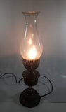 Vintage Kerosene Oil Lamp Plug In Electrical Light Lantern