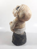 Funattic Designs Alien Baby Heavy Chalkware Style 10 1/2" Tall Figure Decorative Ornament