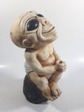 Funattic Designs Alien Baby Heavy Chalkware Style 10 1/2" Tall Figure Decorative Ornament