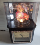Telesonic Fiber Optic Color Changing Flower Motion Lamp Light Clock Combination