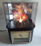 Telesonic Fiber Optic Color Changing Flower Motion Lamp Light Clock Combination