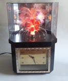 Telesonic Fiber Optic Color Changing Flower Motion Lamp Light Clock Combination
