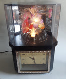 Telesonic Fiber Optic Color Changing Flower Motion Lamp Light Clock Combination