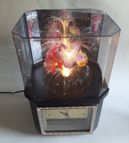 Telesonic Fiber Optic Color Changing Flower Motion Lamp Light Clock Combination