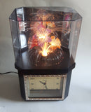 Telesonic Fiber Optic Color Changing Flower Motion Lamp Light Clock Combination