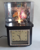 Telesonic Fiber Optic Color Changing Flower Motion Lamp Light Clock Combination
