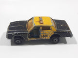 Vintage Majorette No. 240 Chevrolet Impala 444 Taxi Cab Black and Yellow 1/69 Scale Die Cast Toy Car Vehicle - Missing Doors
