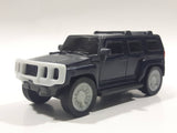 2006 McDonald's #3 Hummer Push and Go Friction Motorized Dark Blue Plastic Die Cast Toy Car Vehicle
