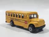 2010 Maisto Fresh Metal School District 2 School Bus Yellow Die Cast Toy Car Vehicle