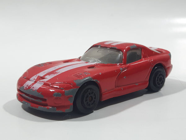 Maisto Dodge Viper Red with White Stripes Die Cast Toy Luxury Sports Car Vehicle