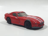 Maisto Dodge Viper Red with White Stripes Die Cast Toy Luxury Sports Car Vehicle