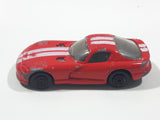 Maisto Dodge Viper Red with White Stripes Die Cast Toy Luxury Sports Car Vehicle