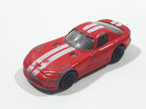 Maisto Dodge Viper Red with White Stripes Die Cast Toy Luxury Sports Car Vehicle