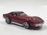 2006 Hot Wheels First Editions '69 Corvette Stingray Dark Red Die Cast Toy Muscle Car Vehicle