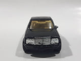 1990 Hot Wheels Park 'n Plates Mercedes 380 SEL Black Die Cast Toy Luxury Car Vehicle