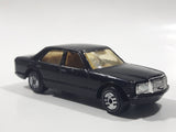 1990 Hot Wheels Park 'n Plates Mercedes 380 SEL Black Die Cast Toy Luxury Car Vehicle