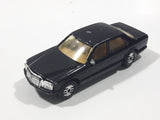 1990 Hot Wheels Park 'n Plates Mercedes 380 SEL Black Die Cast Toy Luxury Car Vehicle
