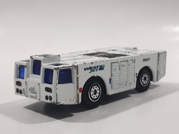 RealToy West Jet Airport Ground Support Airplane Towing Vehicle PB001 White Die Cast Toy Car Vehicle