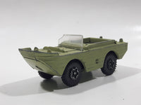 Vintage PlayArt Amphibian Jeep Light Moss Green Die Cast Toy Car Vehicle Made in Hong Kong