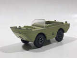 Vintage PlayArt Amphibian Jeep Light Moss Green Die Cast Toy Car Vehicle Made in Hong Kong