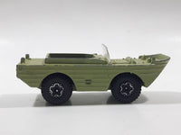 Vintage PlayArt Amphibian Jeep Light Moss Green Die Cast Toy Car Vehicle Made in Hong Kong