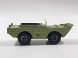 Vintage PlayArt Amphibian Jeep Light Moss Green Die Cast Toy Car Vehicle Made in Hong Kong