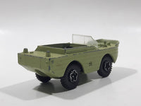 Vintage PlayArt Amphibian Jeep Light Moss Green Die Cast Toy Car Vehicle Made in Hong Kong