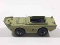 Vintage PlayArt Amphibian Jeep Light Moss Green Die Cast Toy Car Vehicle Made in Hong Kong