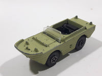 Vintage PlayArt Amphibian Jeep Light Moss Green Die Cast Toy Car Vehicle Made in Hong Kong