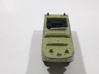 Vintage PlayArt Amphibian Jeep Light Moss Green Die Cast Toy Car Vehicle Made in Hong Kong