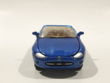2000 Johnny Lightning Playing Mantis 237 Jaguar XK8 Convertible Blue Die Cast Toy Car Vehicle with Opening Hood