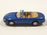 2000 Johnny Lightning Playing Mantis 237 Jaguar XK8 Convertible Blue Die Cast Toy Car Vehicle with Opening Hood