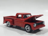 2008 Greenlight Collectibles 1965 Dodge D-100 Truck Red Die Cast Toy Car Vehicle with Opening Hood