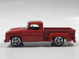 2008 Greenlight Collectibles 1965 Dodge D-100 Truck Red Die Cast Toy Car Vehicle with Opening Hood