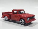 2008 Greenlight Collectibles 1965 Dodge D-100 Truck Red Die Cast Toy Car Vehicle with Opening Hood
