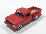 2008 Greenlight Collectibles 1965 Dodge D-100 Truck Red Die Cast Toy Car Vehicle with Opening Hood