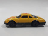 Unknown Brand #18 Yellow with Orange Die Cast Toy Car Vehicle