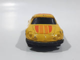 Unknown Brand #18 Yellow with Orange Die Cast Toy Car Vehicle