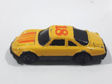 Unknown Brand #18 Yellow with Orange Die Cast Toy Car Vehicle