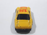Unknown Brand #18 Yellow with Orange Die Cast Toy Car Vehicle