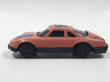 Unknown Brand #18 Pink with Dark Blue Die Cast Toy Car Vehicle