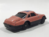 Unknown Brand #18 Pink with Dark Blue Die Cast Toy Car Vehicle
