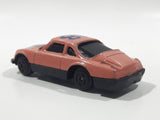 Unknown Brand #18 Pink with Dark Blue Die Cast Toy Car Vehicle