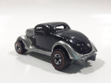 Vintage 1977 Hot Wheels Super Chromes Neet Streeter Chrome Painted Black Die Cast Toy Car Vehicle Red Lines - Missing Motor
