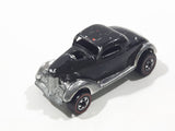 Vintage 1977 Hot Wheels Super Chromes Neet Streeter Chrome Painted Black Die Cast Toy Car Vehicle Red Lines - Missing Motor